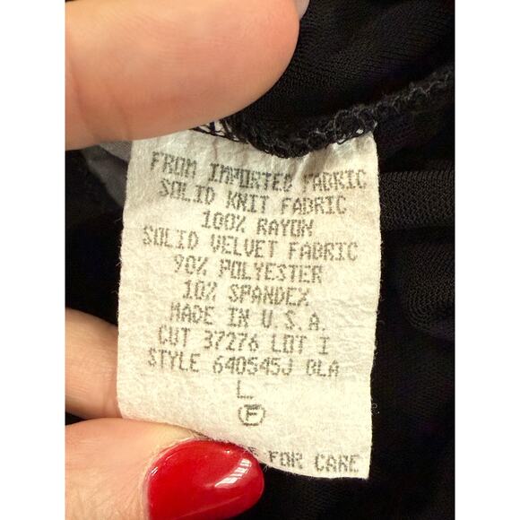 Carole Little Velvet Blouse Women Large Classic Elegant Capsule‎ Quiet Luxury - Picture 10 of 10